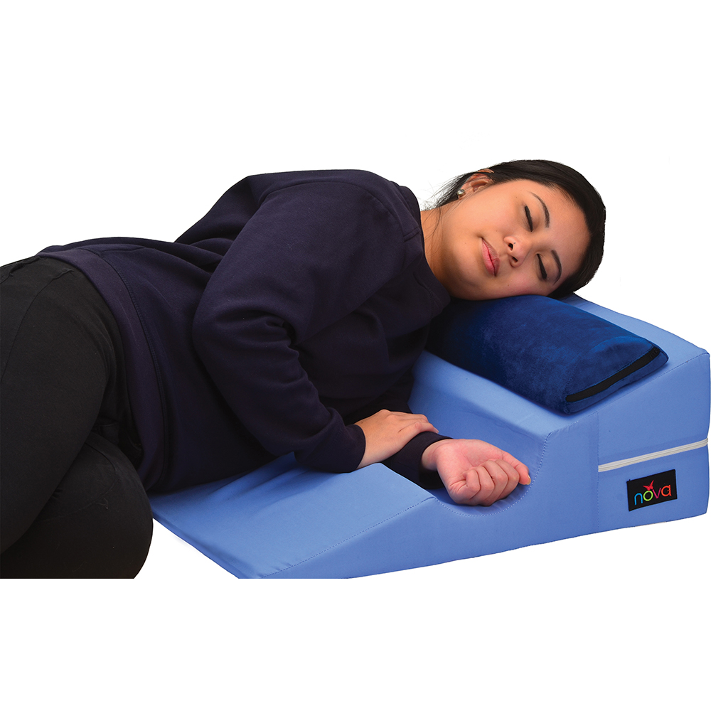 Bed Wedge With Half Roll Pillow